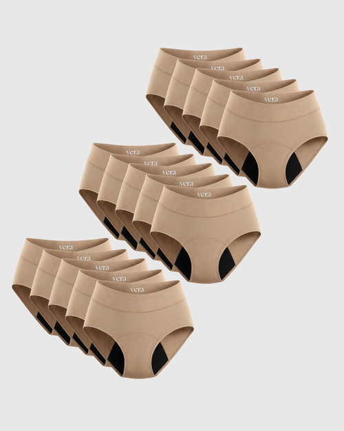 Vera's Signature Leakproof Underwear (15-Pack)