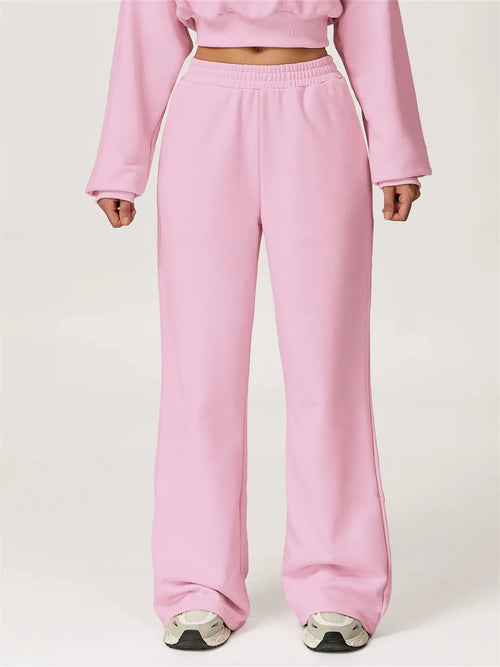 studio calm pilates pants – high-waist wide-leg