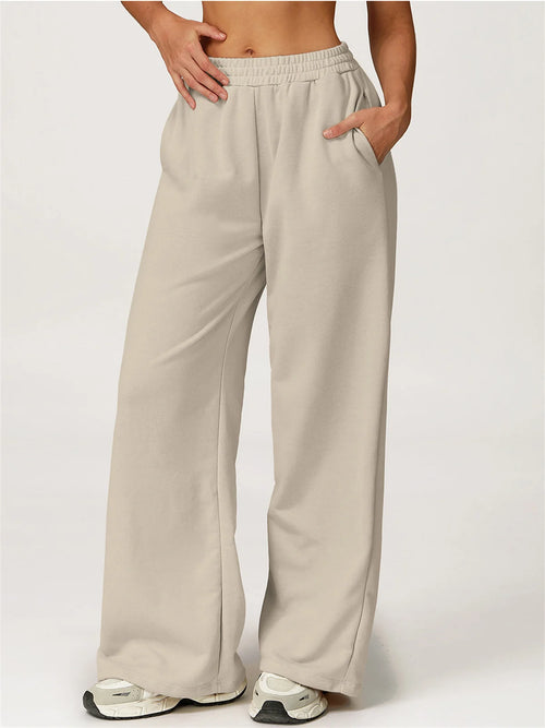 studio calm pilates pants – high-waist wide-leg
